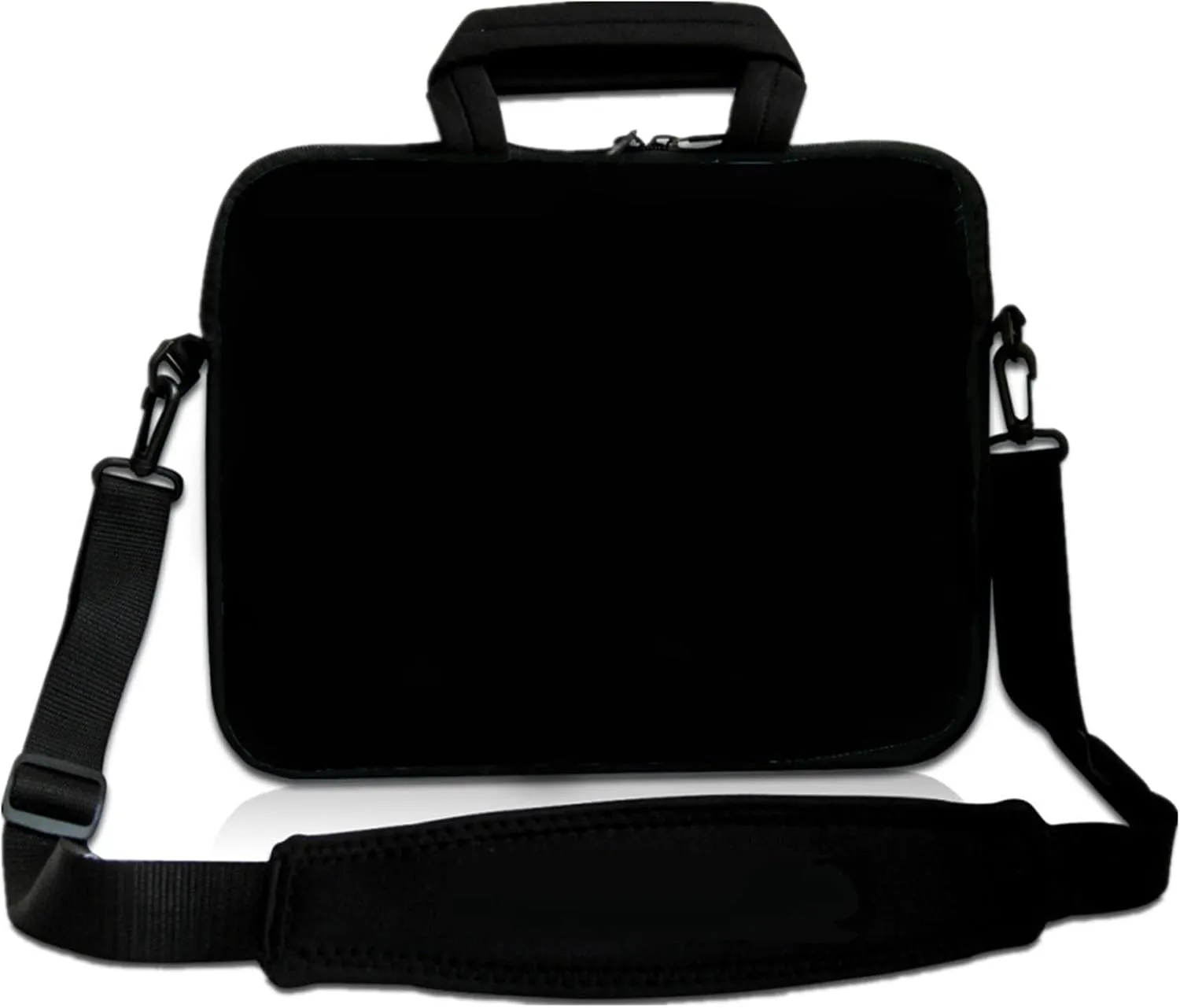 RICHEN 11 11.6 12 12.5 13 inches Laptop/Chromebook/Notebook PC Messenger Bag Tablet Travel Handle Case Neoprene with Shoulder Strap (11-13.3 inch, Pure Black)
