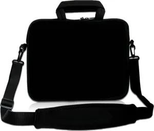 RICHEN 11 11.6 12 12.5 13 inches Laptop/Chromebook/Notebook PC Messenger Bag Tablet Travel Handle Case Neoprene with Shoulder Strap (11-13.3 inch, Pure Black)
