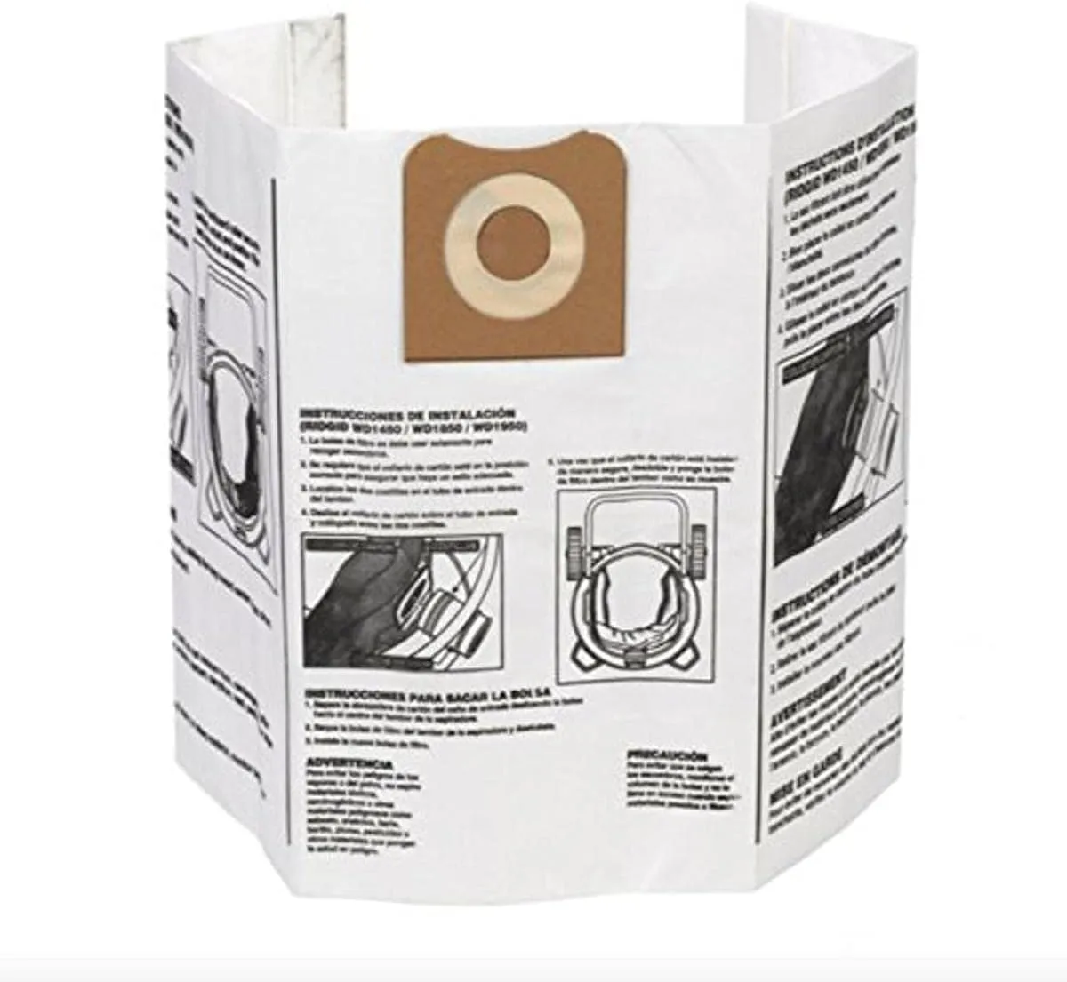 RIDGID - 23743 High Efficiency, Dry Pickup Dust Bags for 12 - 16 Gallon Wet / Dry Vacuums (2 Pack)