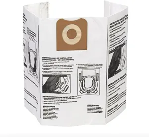 RIDGID - 23743 High Efficiency, Dry Pickup Dust Bags for 12 - 16 Gallon Wet / Dry Vacuums (2 Pack)