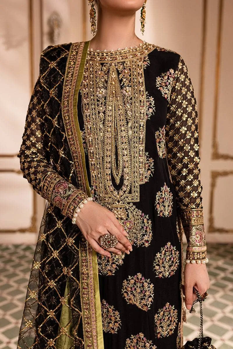 Roheenaz Naira Chiffon/Taliya/Black