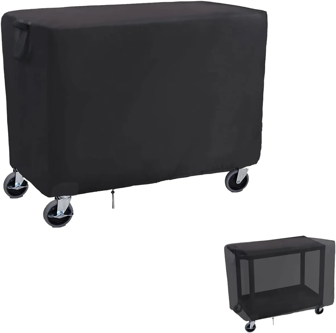 Rolling Tool Cart Cover 46 Inch,Waterproof Utility Cart Cover Service Cart Cover - 46 X 26 X 33 Inch