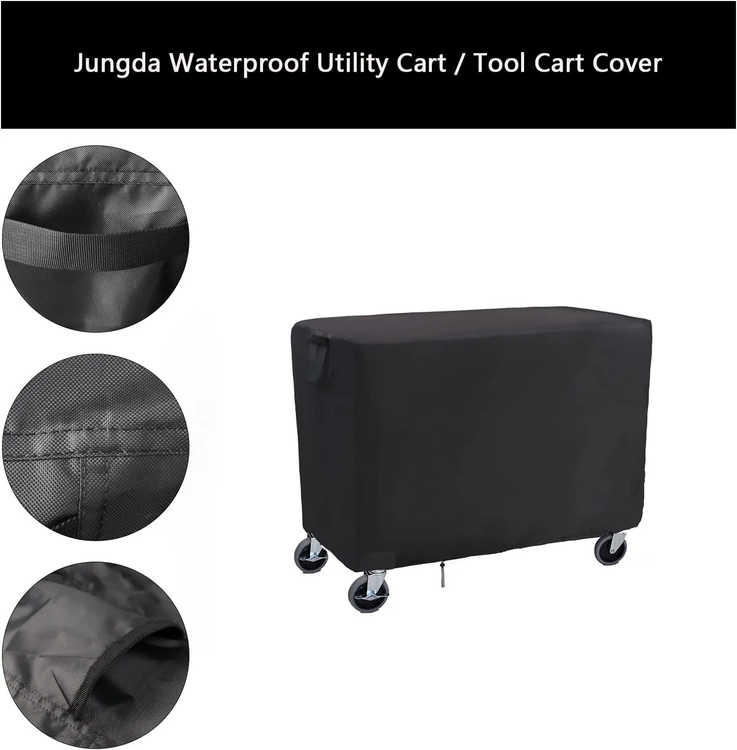 Rolling Tool Cart Cover 46 Inch,Waterproof Utility Cart Cover Service Cart Cover - 46 X 26 X 33 Inch
