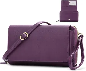 RONSIN Crossbody Bag for Women Wristlet Wallets with RFID Card Small Clutch Purses for Party Prom