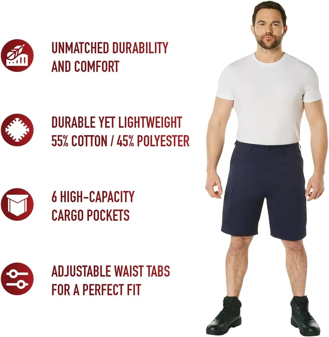 Rothco BDU Cargo Shorts Men’s Outdoor Shorts Hiking Shorts