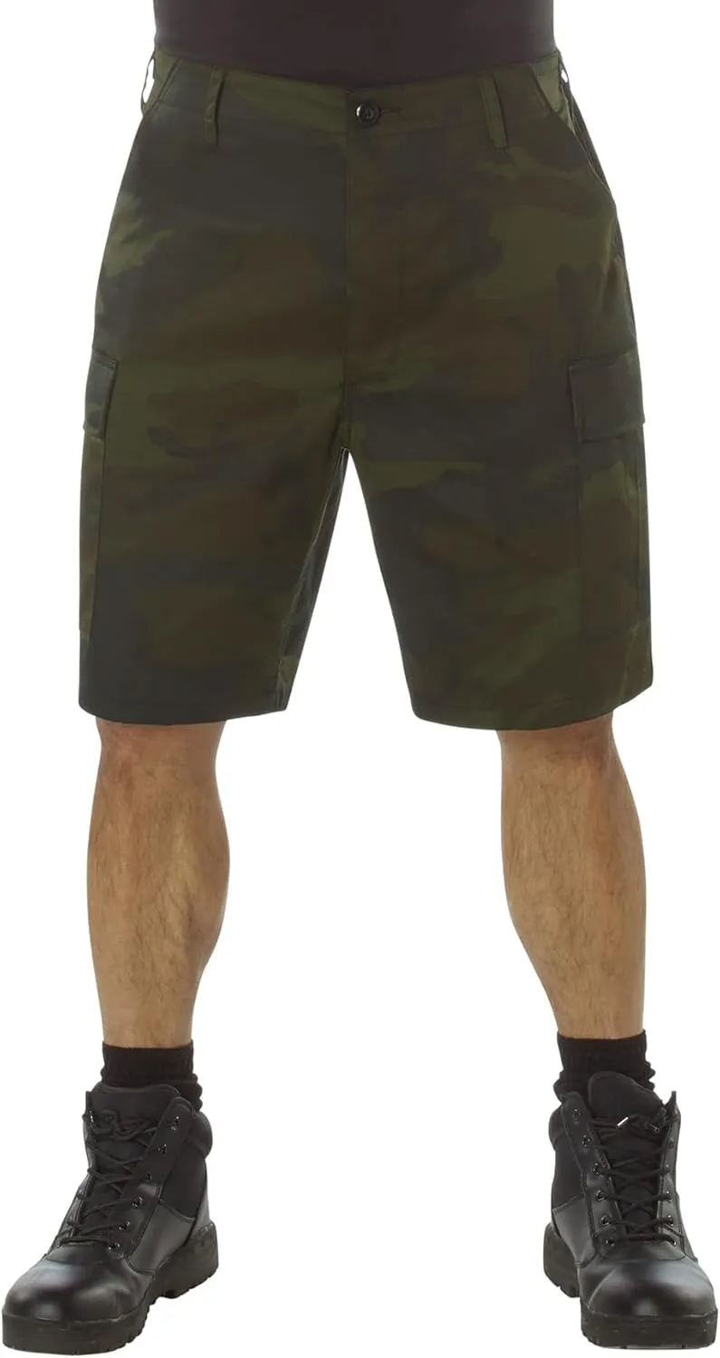 Rothco Midnight Camo BDU Shorts – Rugged Tactical Outdoor Hiking Camping Cargos