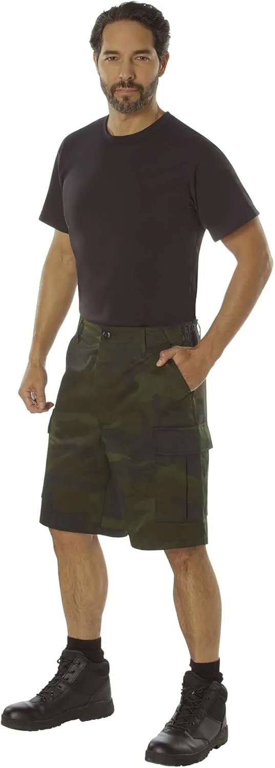 Rothco Midnight Camo BDU Shorts – Rugged Tactical Outdoor Hiking Camping Cargos