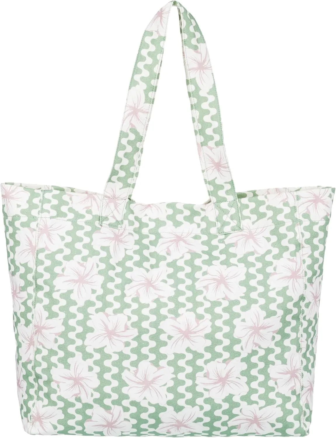 Roxy Women's Cotton Tote Bag | Everyday Carry | Beach | Travel | Vacation | Reusable | Lightweight