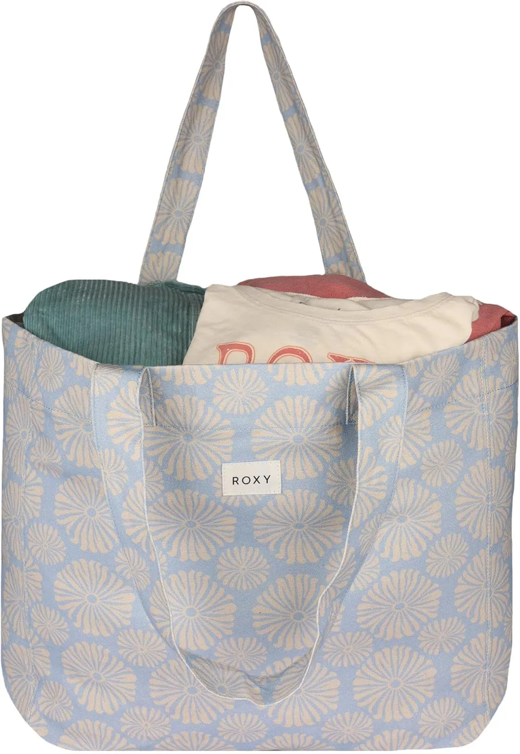 Roxy Women's Cotton Tote Bag | Everyday Carry | Beach | Travel | Vacation | Reusable | Lightweight