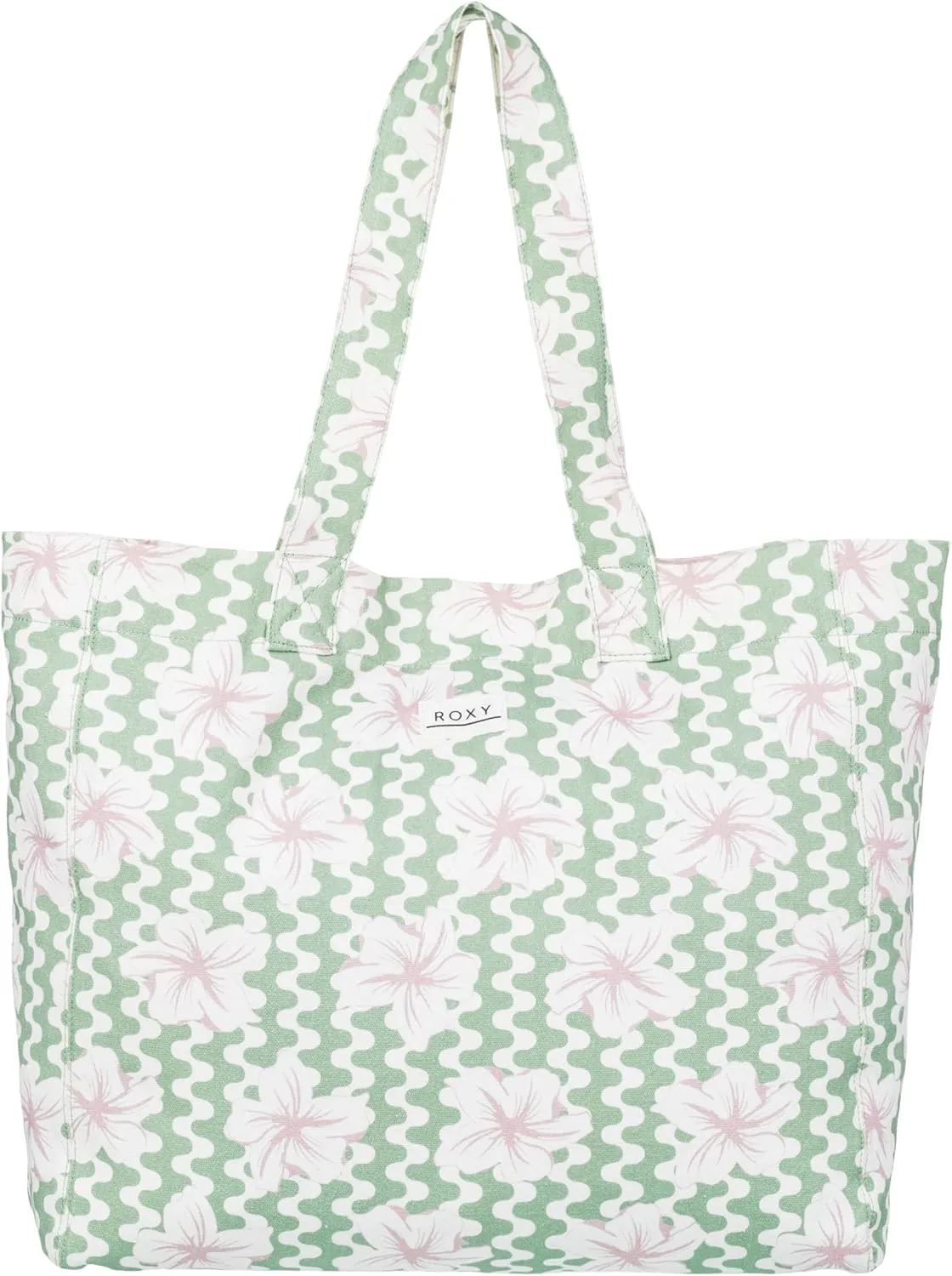 Roxy Women's Cotton Tote Bag | Everyday Carry | Beach | Travel | Vacation | Reusable | Lightweight