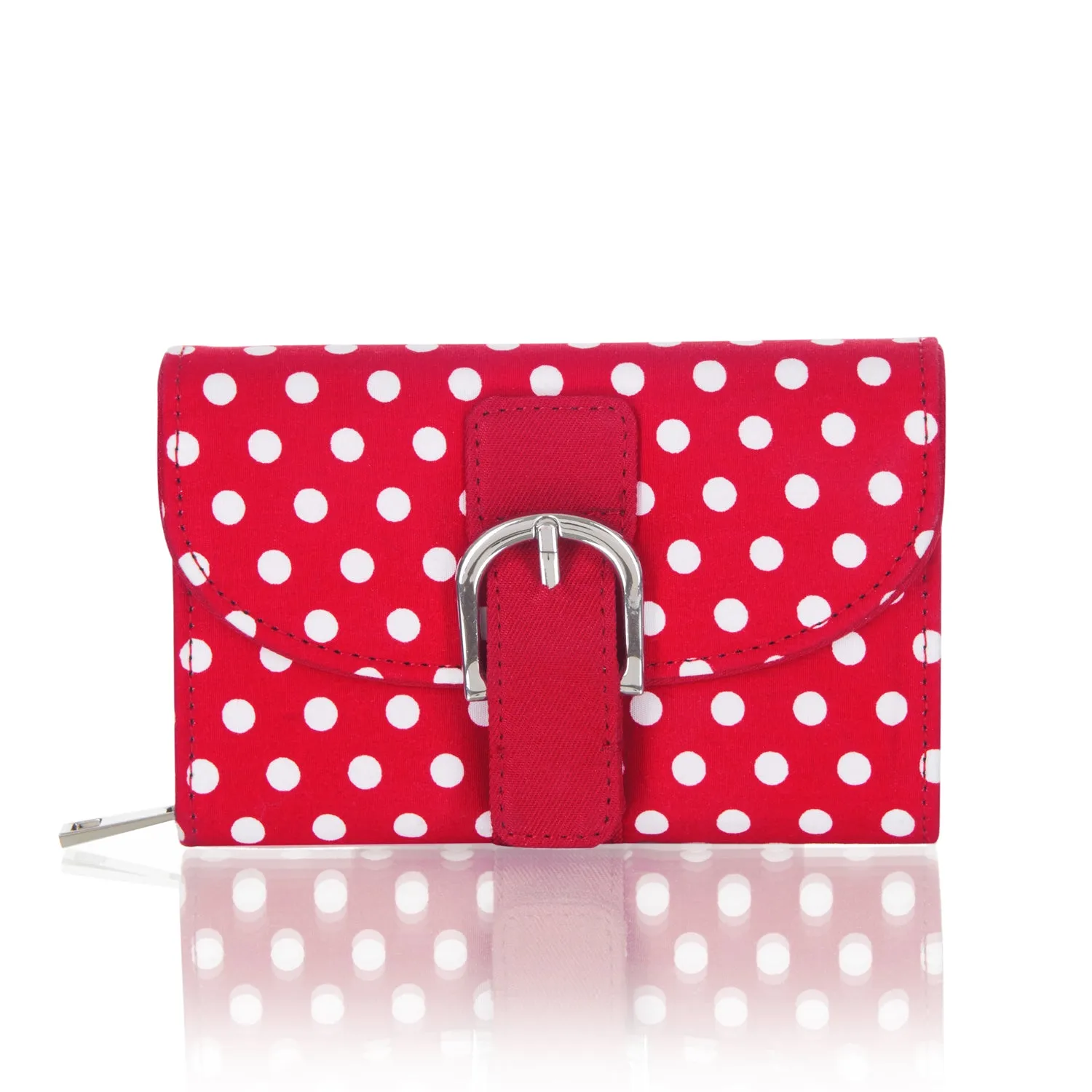 Ruby Shoo Garda Red & White Spot Purse (Matches Molly Hayley Santiago)