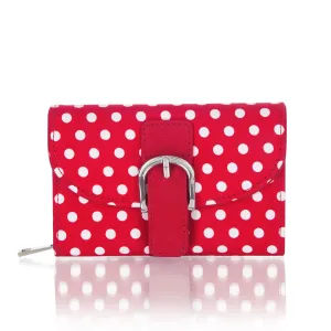 Ruby Shoo Garda Red & White Spot Purse (Matches Molly Hayley Santiago)