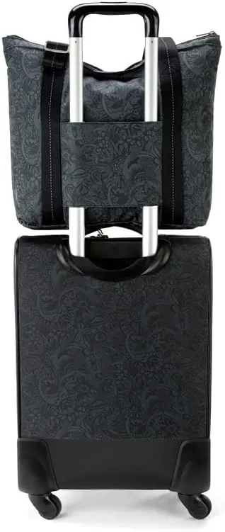 Sakroots On the Go 4 Piece Travel Bundle, Includes 21" Rolling Suitcase, Packable Large Tote, Medium & Small Pouches