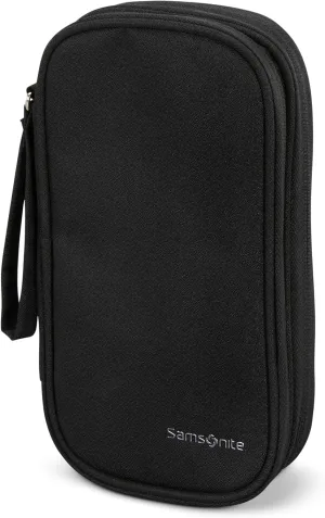 Samsonite Travel Tech Case - Small Size Travel Case for Headphones, Chargers, Mouse, Stylus - Black