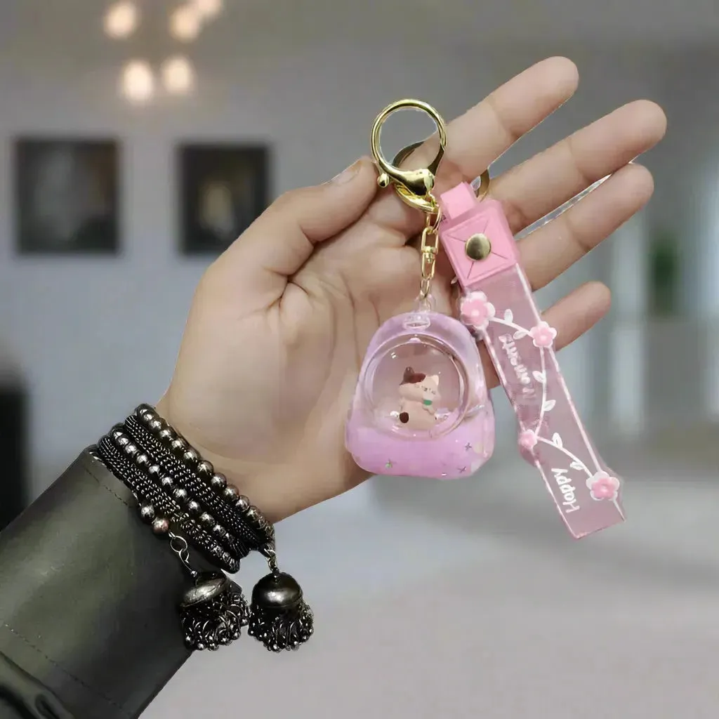 Sanrio Aqua-Charm Acrylic Liquid Keychain
