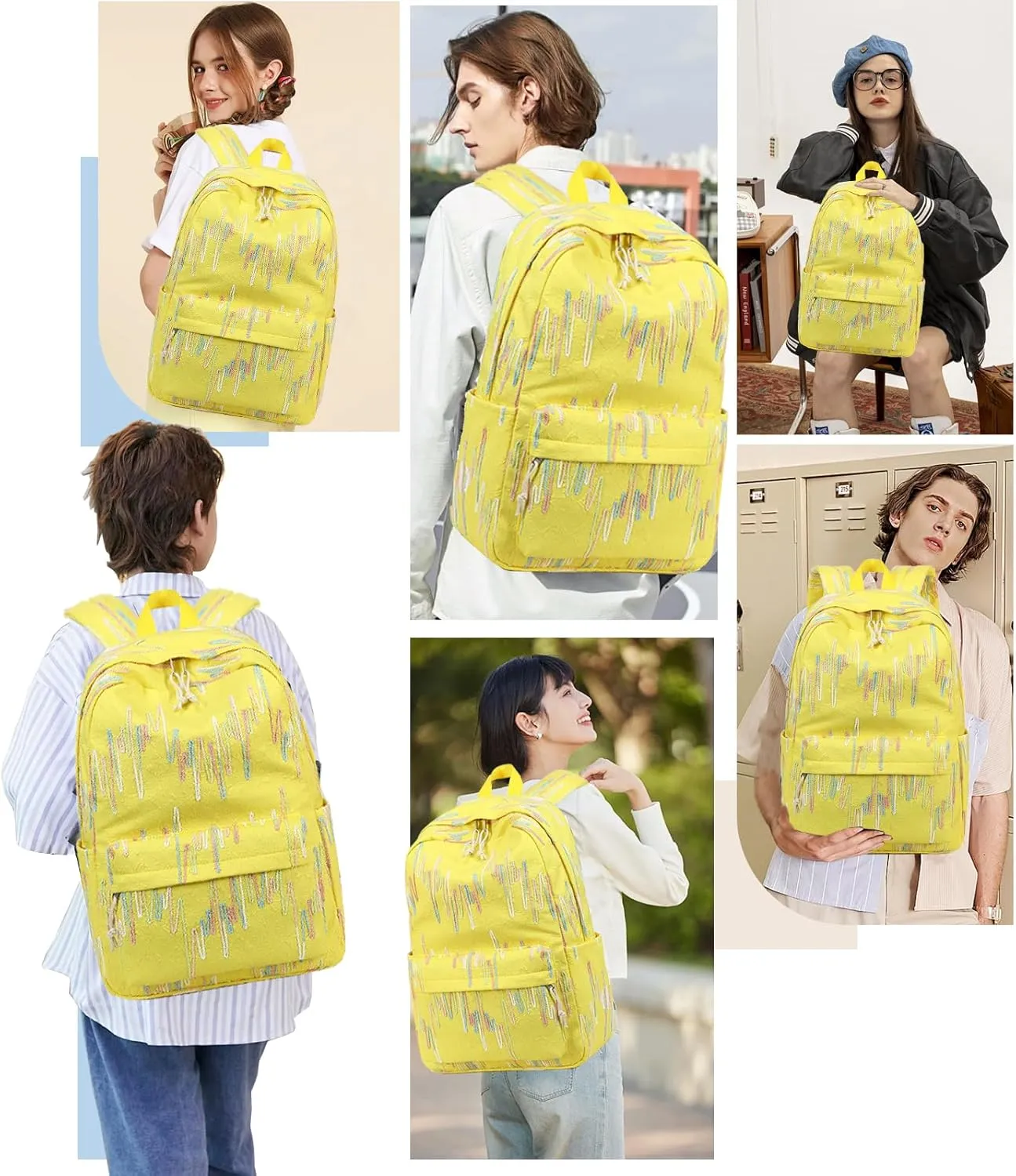 School Backpack for Teen Girls Women Laptop Backpack College Bookbags Middle School Travel Work Commuter Back Pack