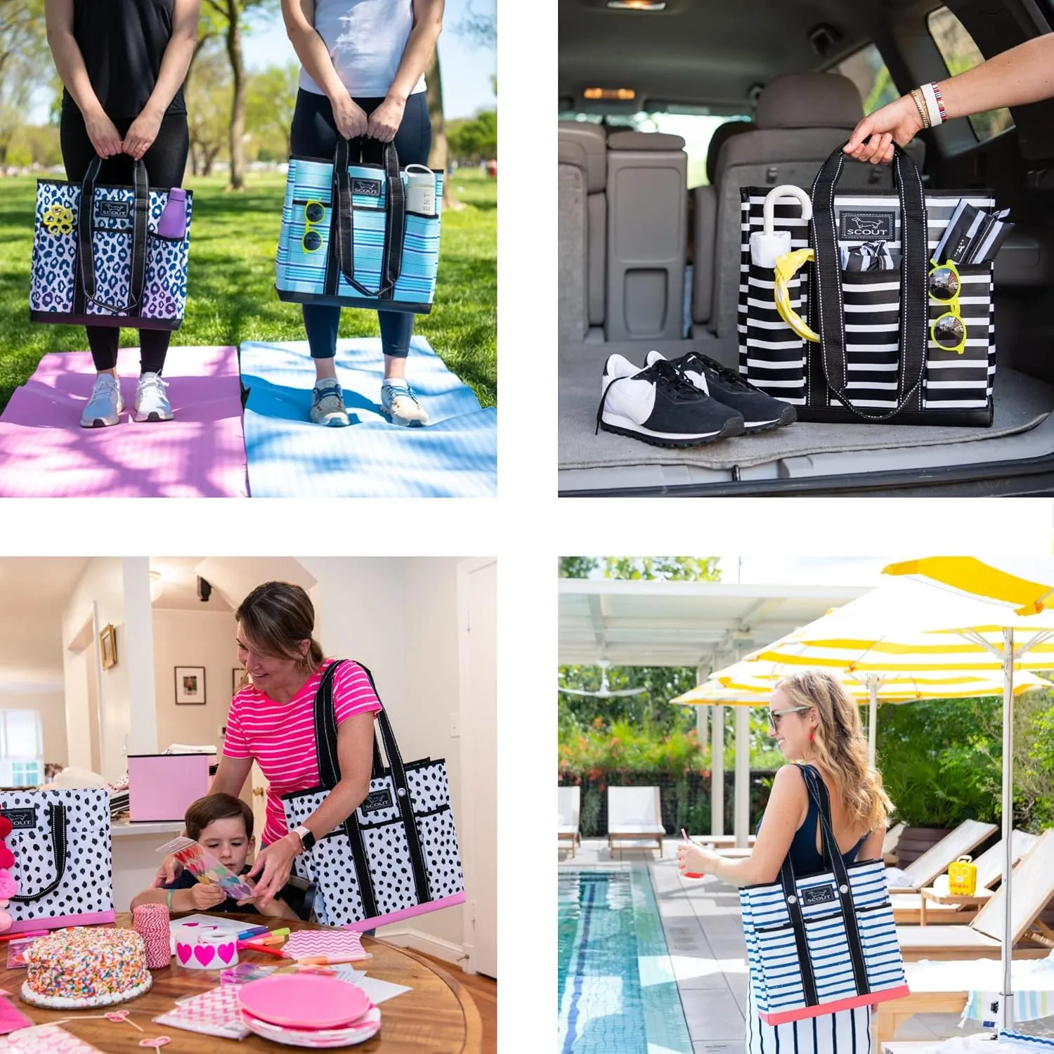 SCOUT Pocket Rocket - Work Tote For Women - 6 Exterior Pockets - Large Travel, Nurse, Teacher, Mom Bag