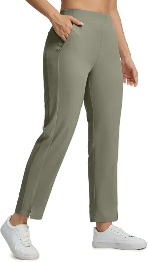Seamaid Women's Golf Pants with Deep Pockets Travel Pants for Athletic Stretch UPF 50 