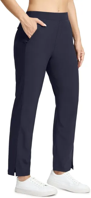 Seamaid Women's Golf Pants with Deep Pockets Travel Pants for Athletic Stretch UPF 50 