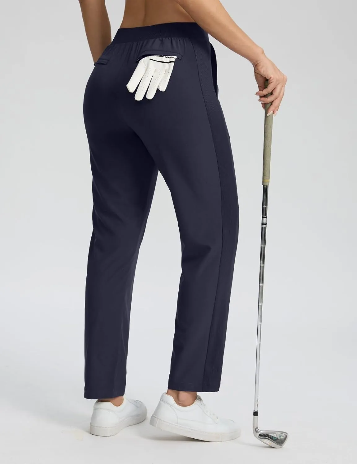 Seamaid Women's Golf Pants with Deep Pockets Travel Pants for Athletic Stretch UPF 50 