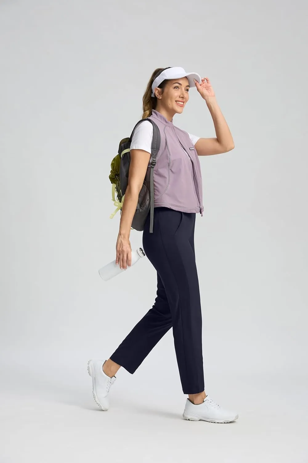 Seamaid Women's Golf Pants with Deep Pockets Travel Pants for Athletic Stretch UPF 50 