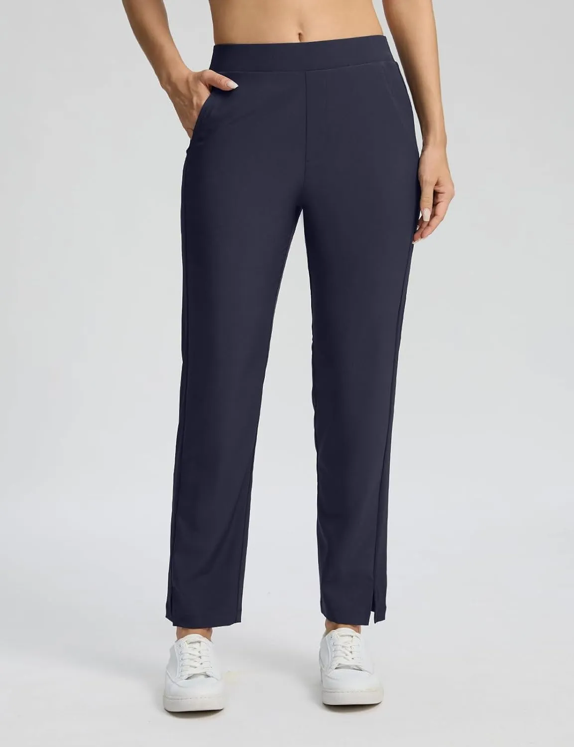 Seamaid Women's Golf Pants with Deep Pockets Travel Pants for Athletic Stretch UPF 50 