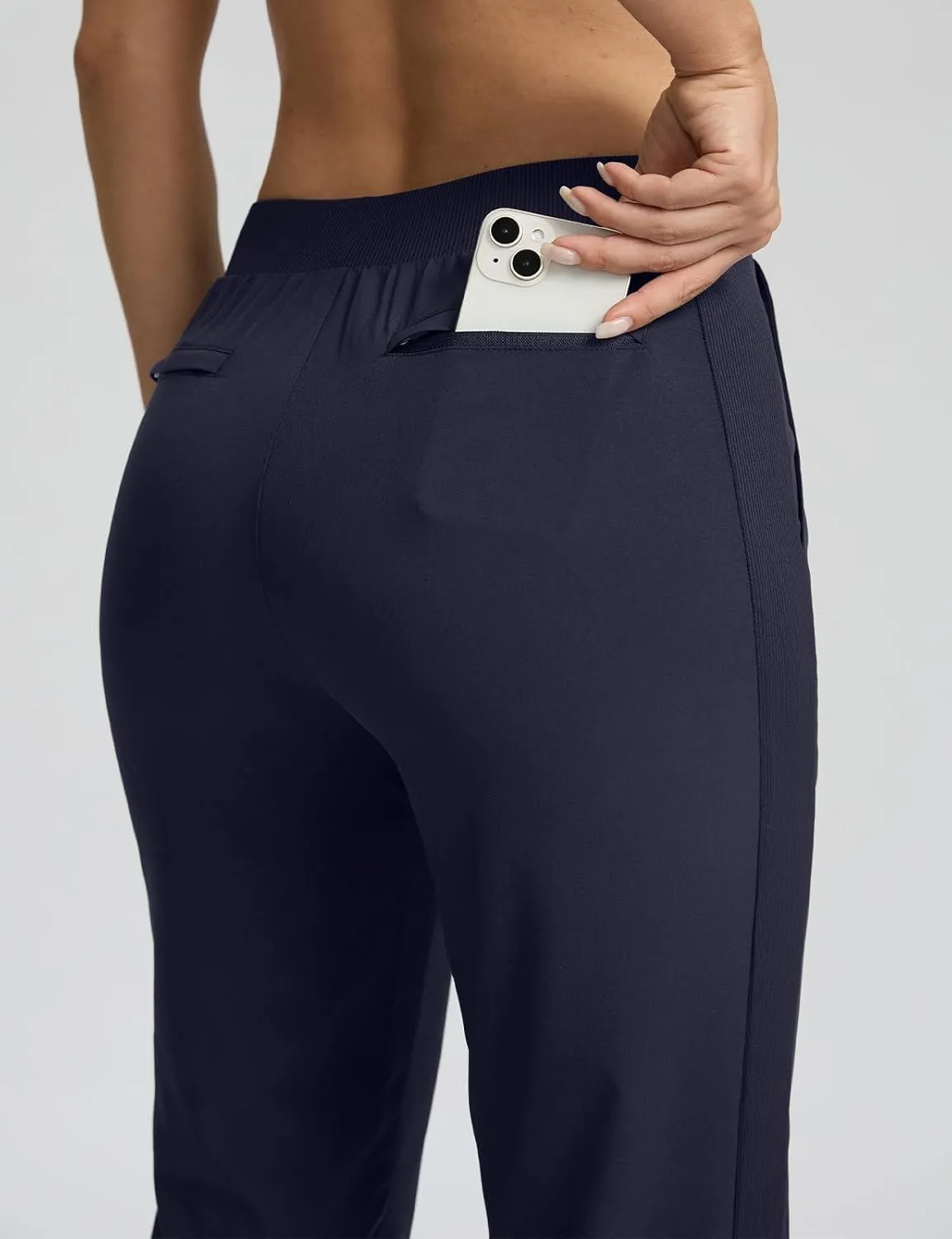 Seamaid Women's Golf Pants with Deep Pockets Travel Pants for Athletic Stretch UPF 50 