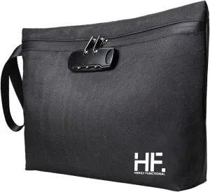 Secure Money Travel Bag with Zipper, Multiple Pockets and Combination Lock Close