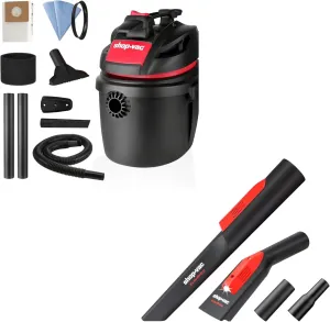 Shop-Vac 2.5 Gallon 2.5 Peak HP Wet/Dry Vacuum and Nozzle Kit with LED Light