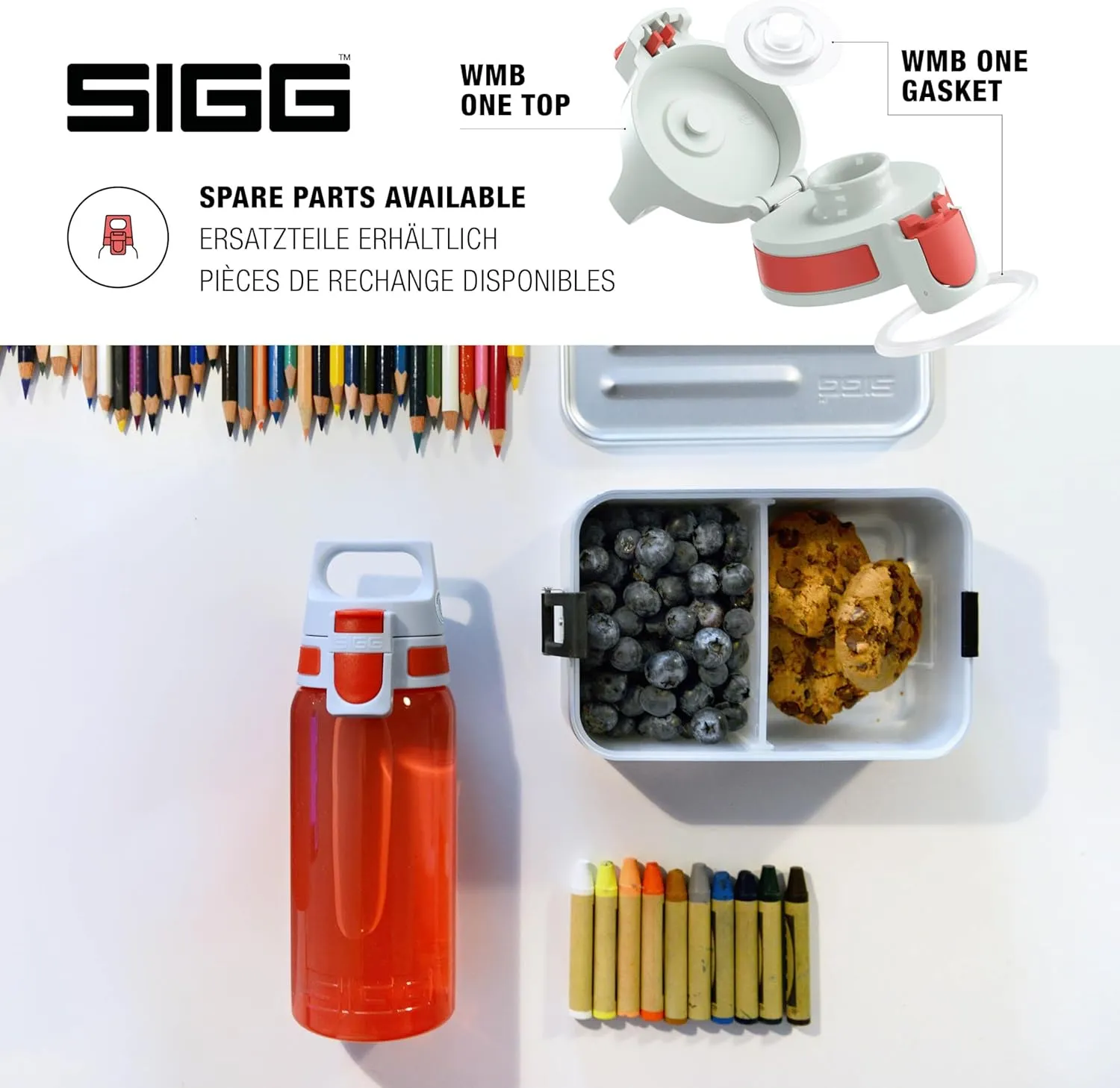 SIGG - Kids Water Bottle - VIVA ONE - Made in Germany - Dishwasher Safe - Carbonated Drinks - Sports & School - 17 Oz
