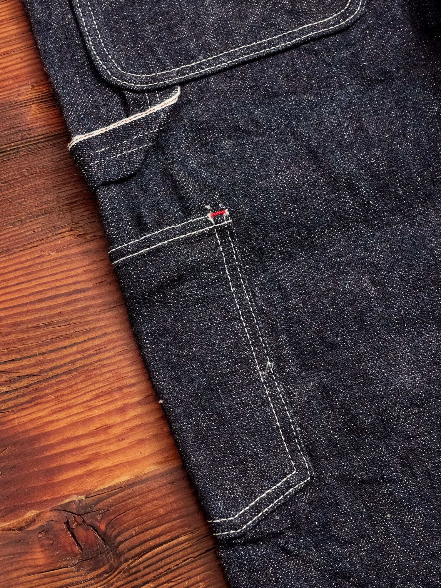 SJ310DX17oz "Zero Bushido" 17oz Selvedge Denim Work Pants - Wide Straight Fit