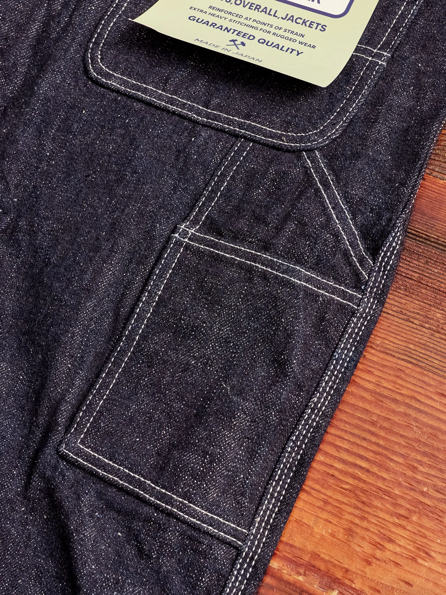 SJ310DX17oz "Zero Bushido" 17oz Selvedge Denim Work Pants - Wide Straight Fit