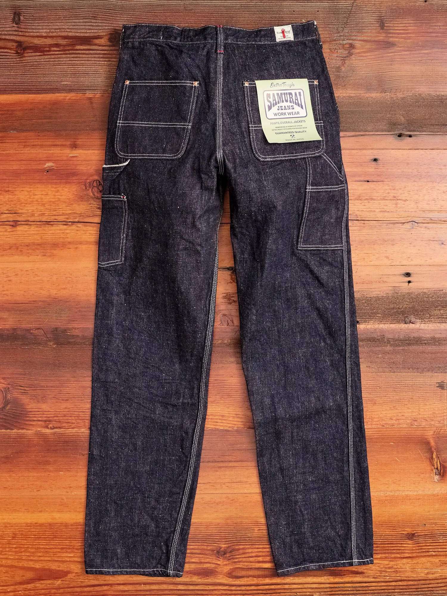 SJ310DX17oz "Zero Bushido" 17oz Selvedge Denim Work Pants - Wide Straight Fit