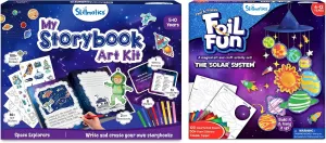 Skillmatics My Storybook Art Kit & Foil Fun Solar System Bundle, DIY Craft Kits for Kids, Creative Activities, Gifts for Boys & Girls Ages 4, 5, 6, 7, 8, 9, 10, 11, 12