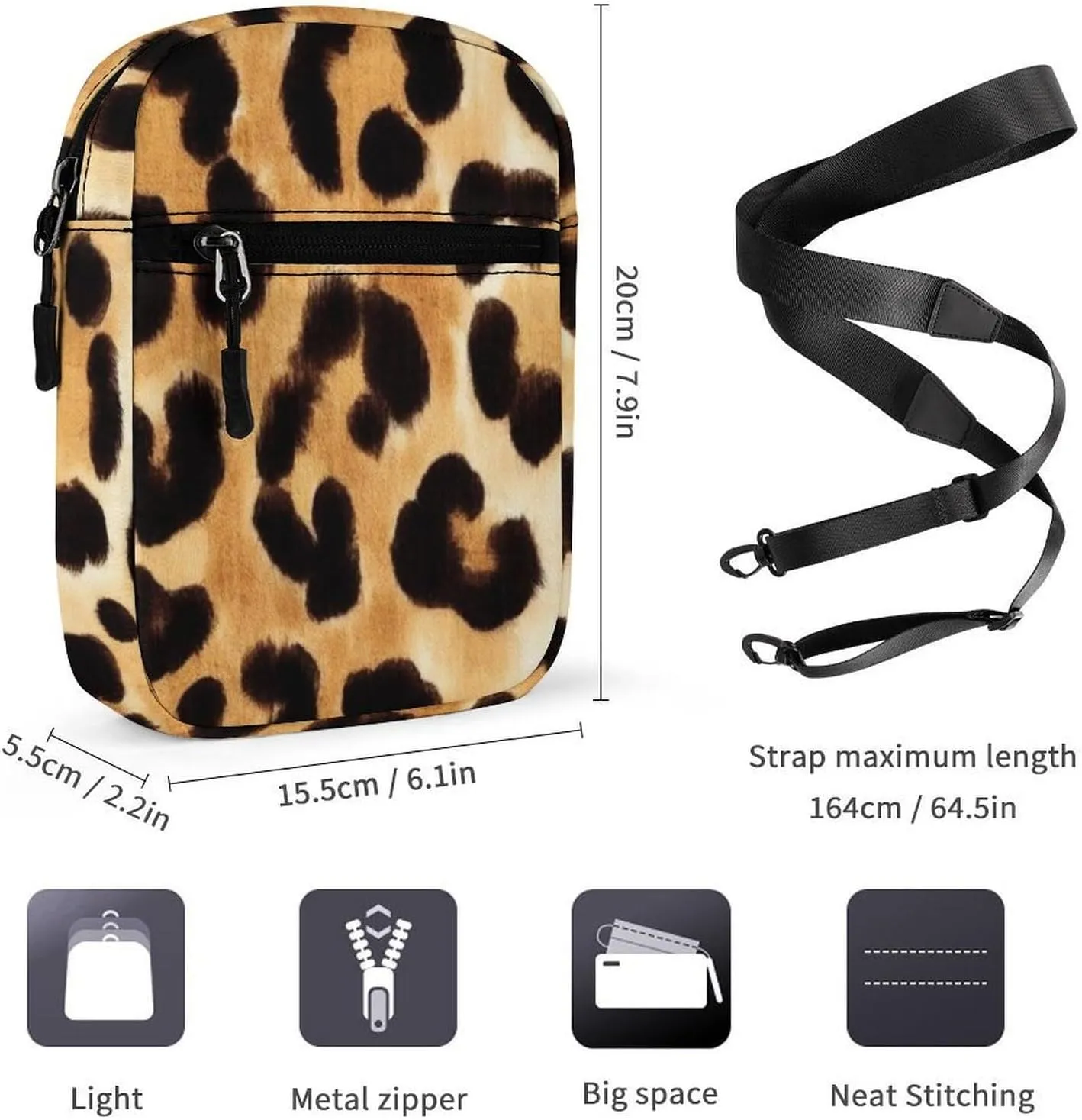 Small Crossbody Bag for Women, Casual Mini Shoulder Pouch Portable Travel Purse Cell Phone Bag