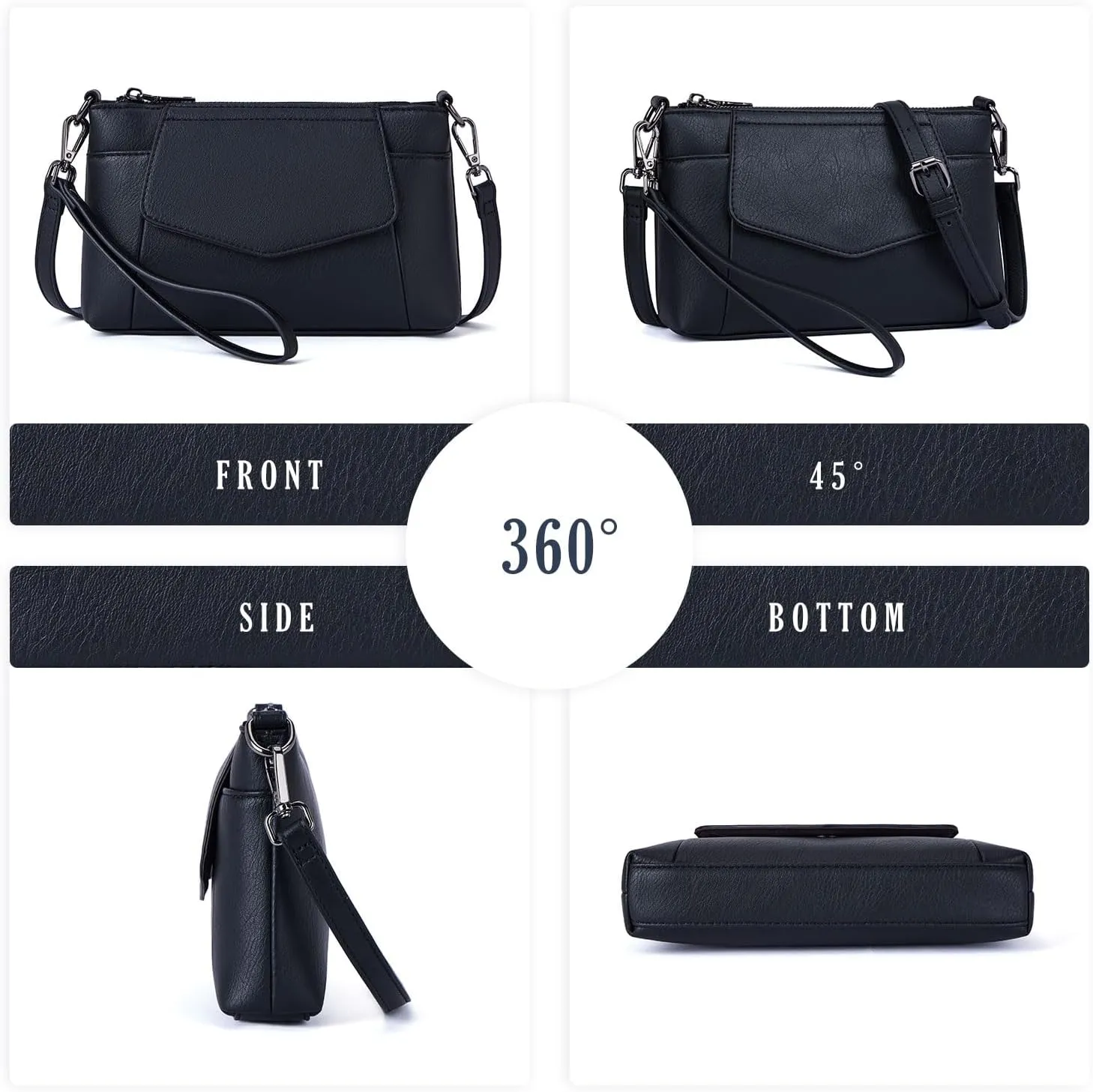 Small Crossbody Bags for Women, Cell Phone Bag Mini Over Wristlets Handbag Wallet Purse with Card Slots