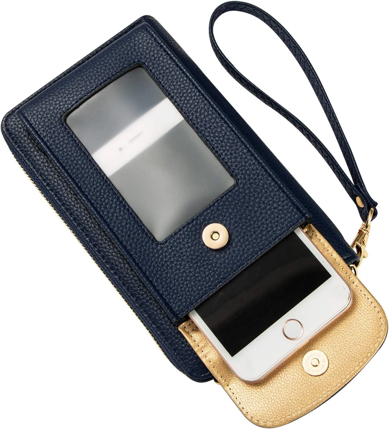 Small Crossbody Purse Cell Phone Wristlet Wallet for Women RFID