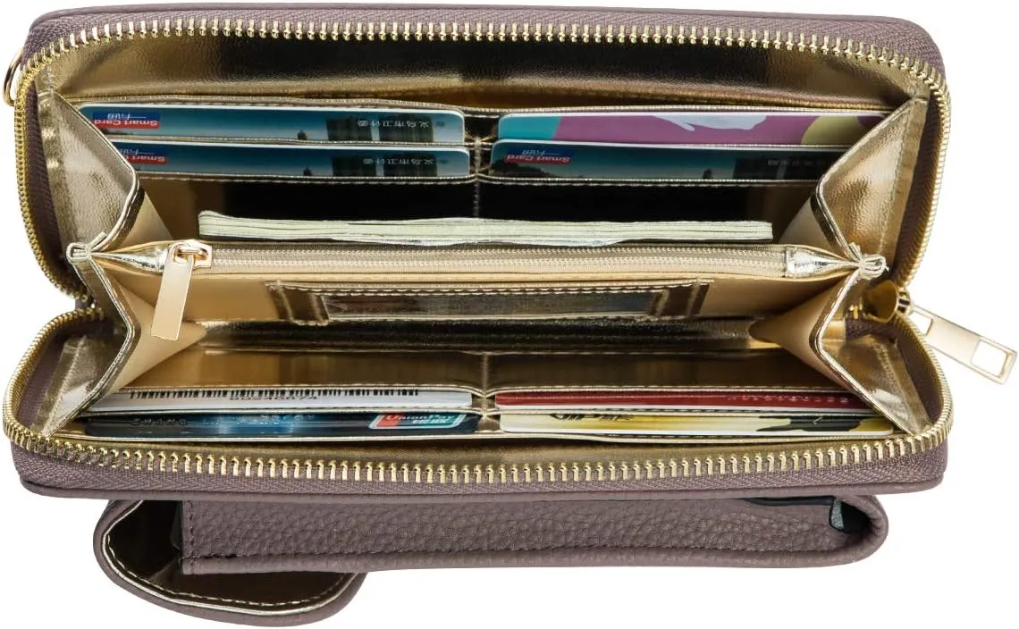 Small Crossbody Purse Cell Phone Wristlet Wallet for Women RFID