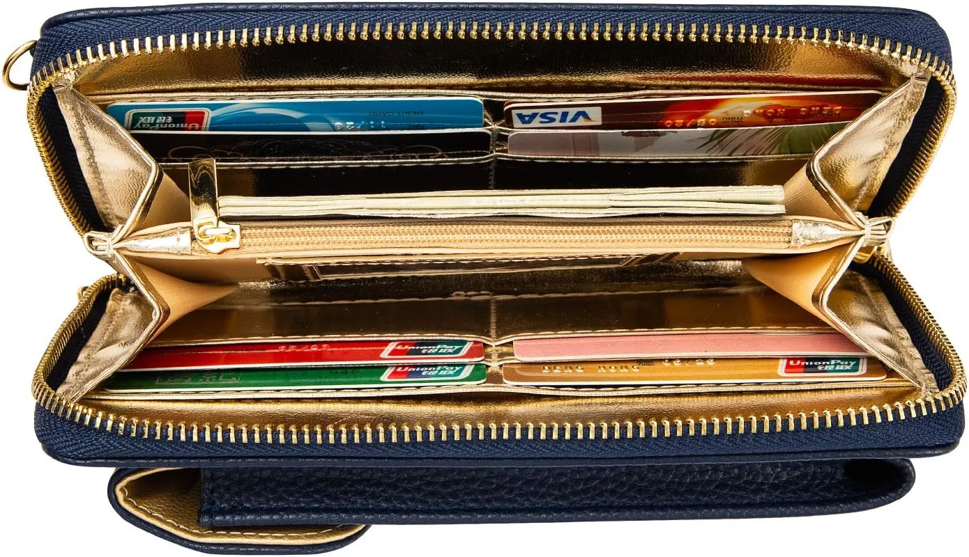 Small Crossbody Purse Cell Phone Wristlet Wallet for Women RFID