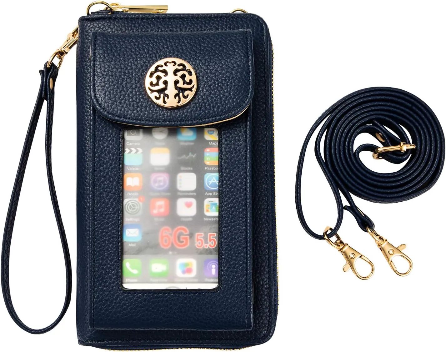 Small Crossbody Purse Cell Phone Wristlet Wallet for Women RFID