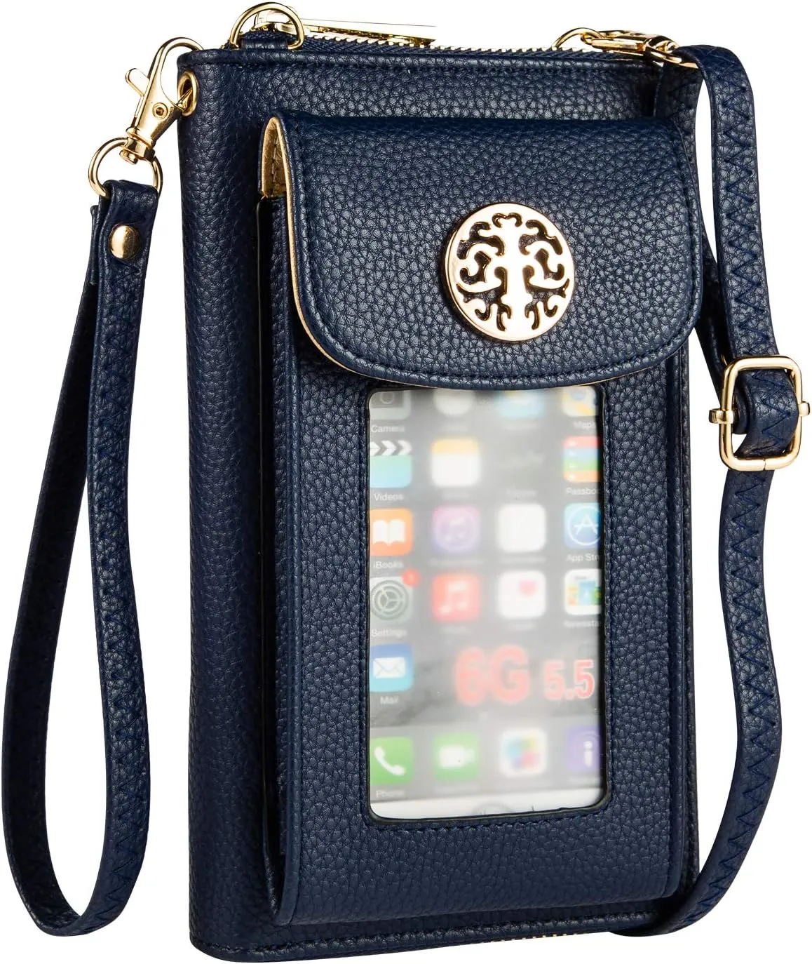 Small Crossbody Purse Cell Phone Wristlet Wallet for Women RFID