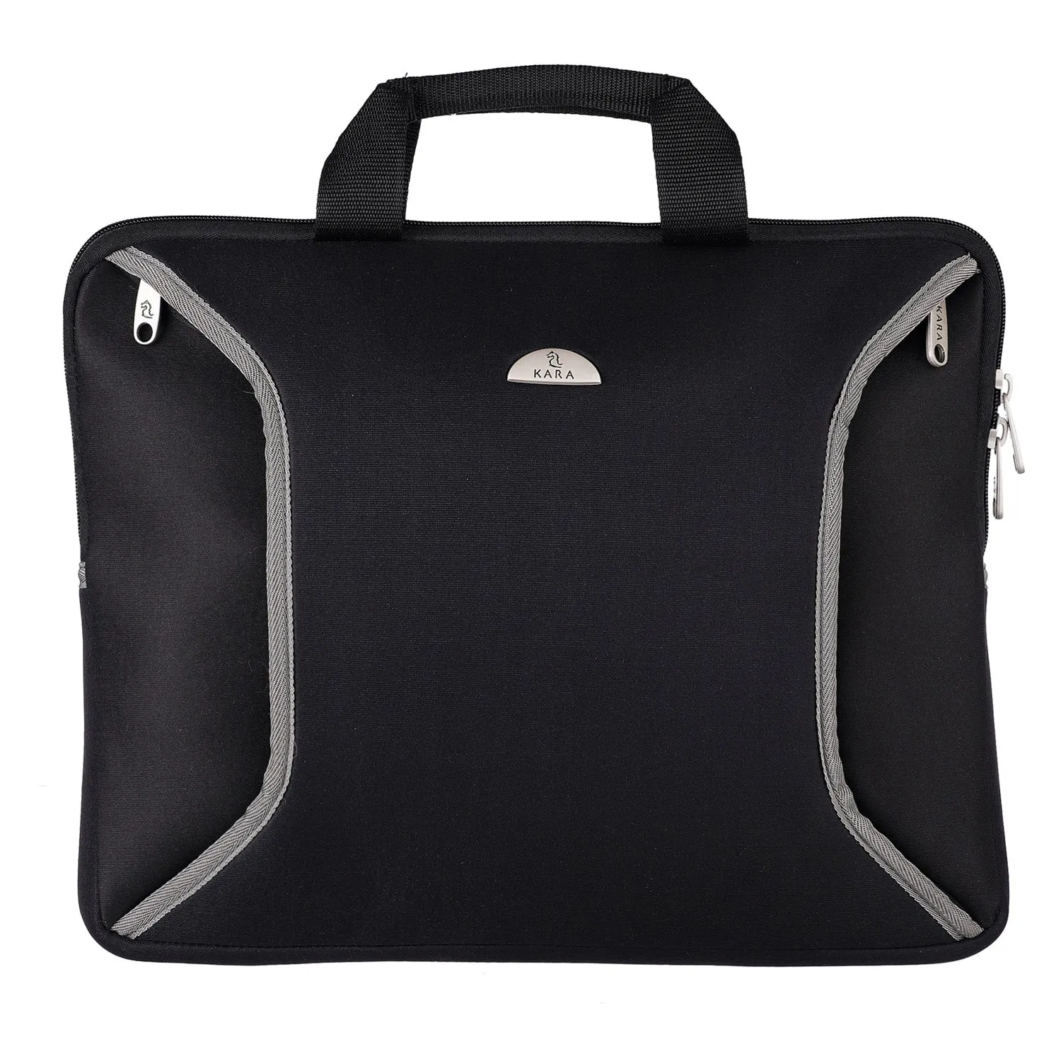 Smart Black Unisex Nylon Laptop Sleeve