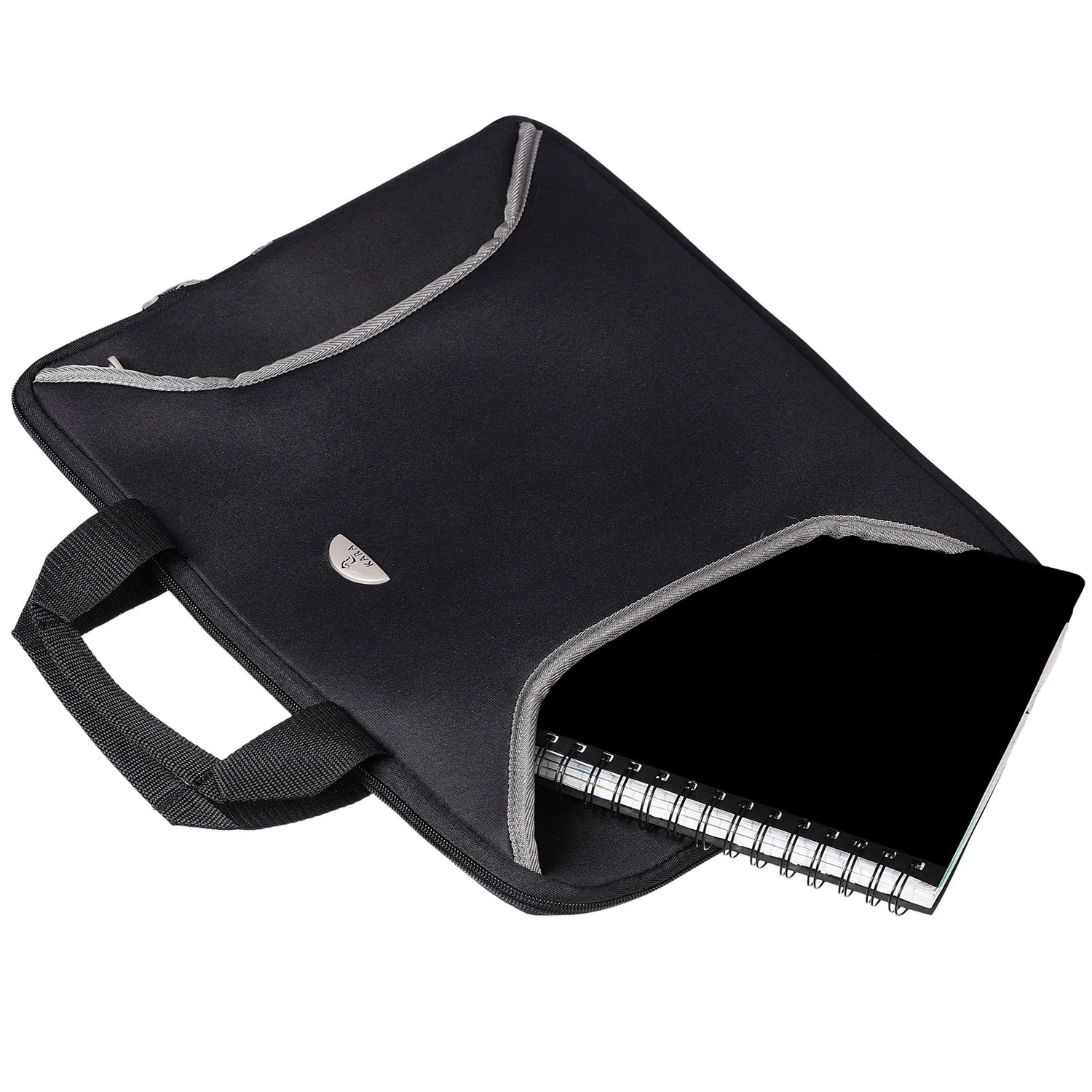 Smart Black Unisex Nylon Laptop Sleeve