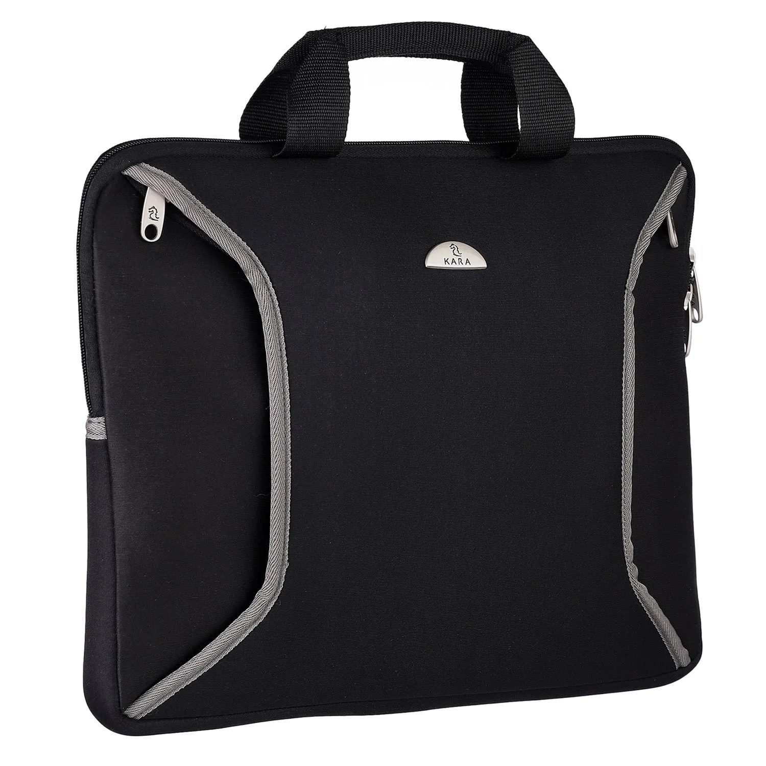 Smart Black Unisex Nylon Laptop Sleeve