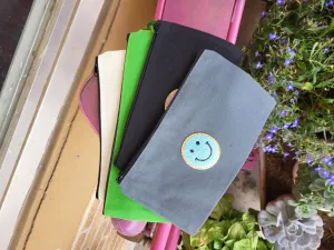 Smiley Zipper Pouch, Small