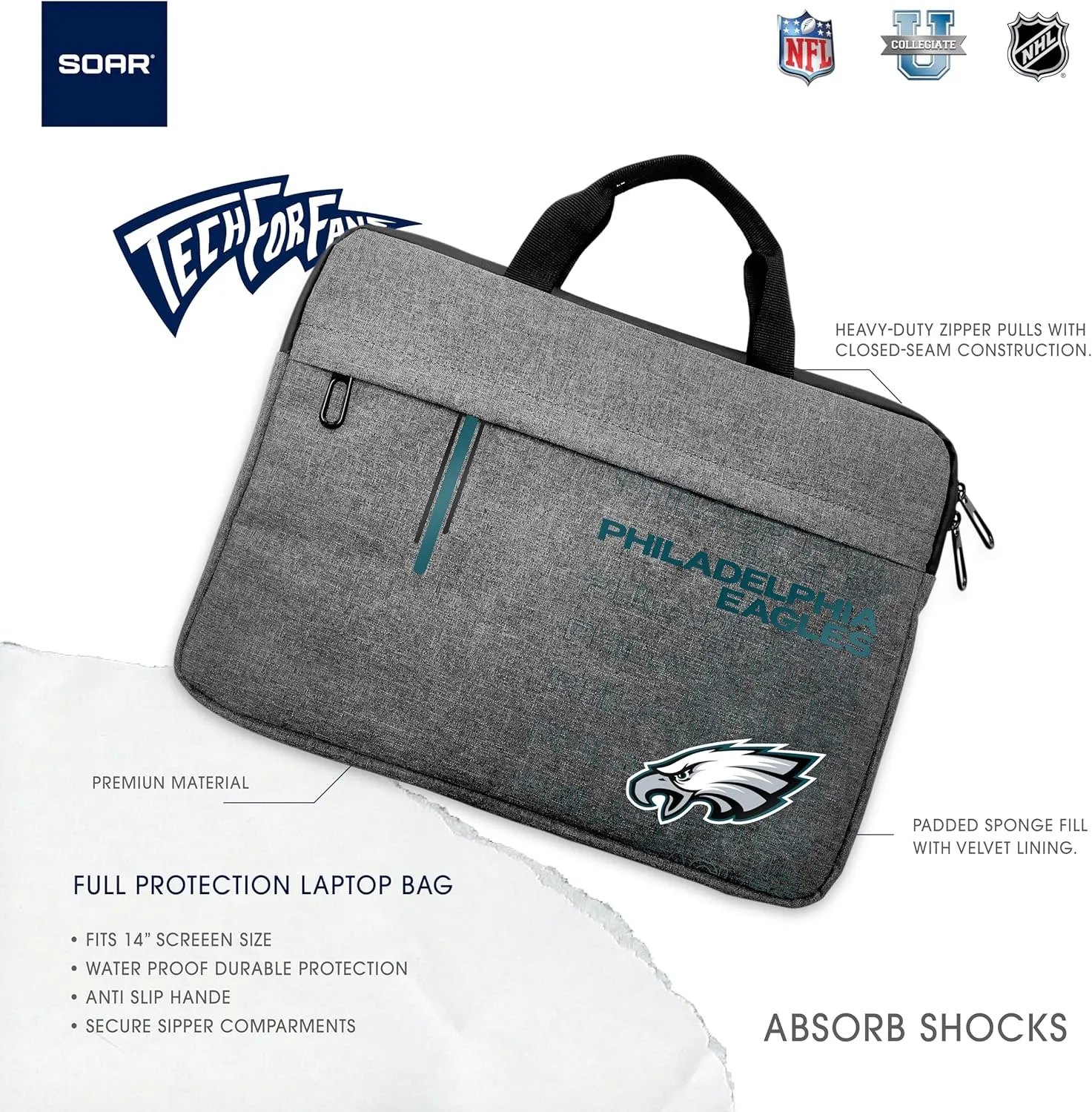 SOAR NFL 13 Inch Laptop Sleeve