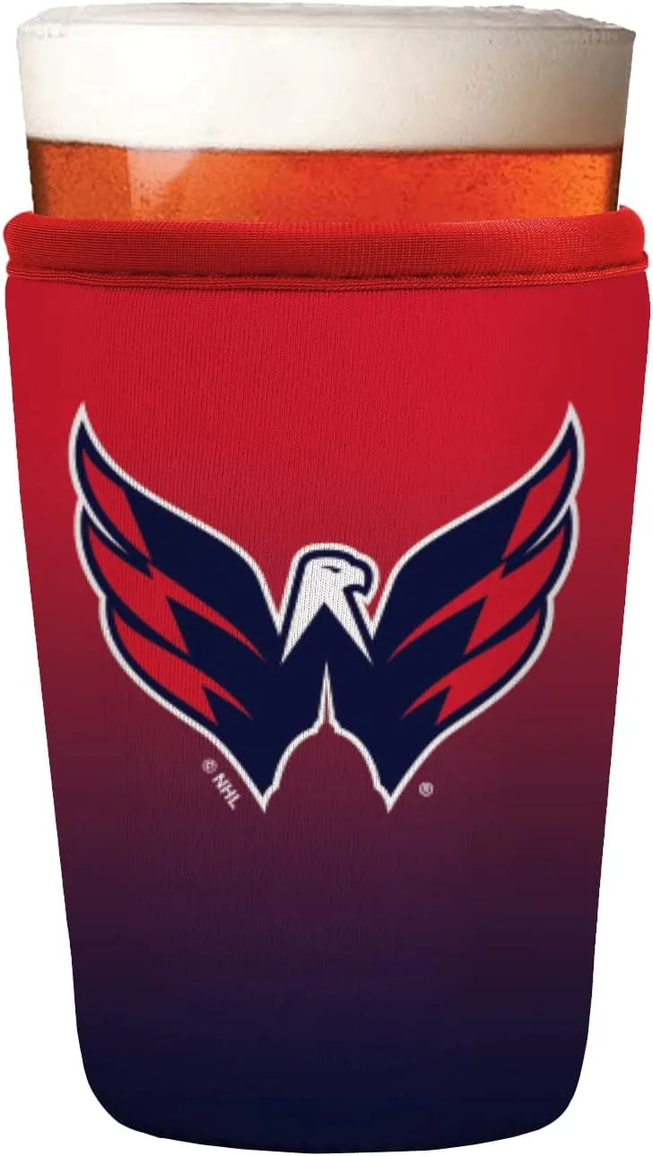 Sok It PintGlassSok NHL Beer Glass Sleeve Insulated Neoprene Cover (Washington Capitals, Pint Glass Sleeve)