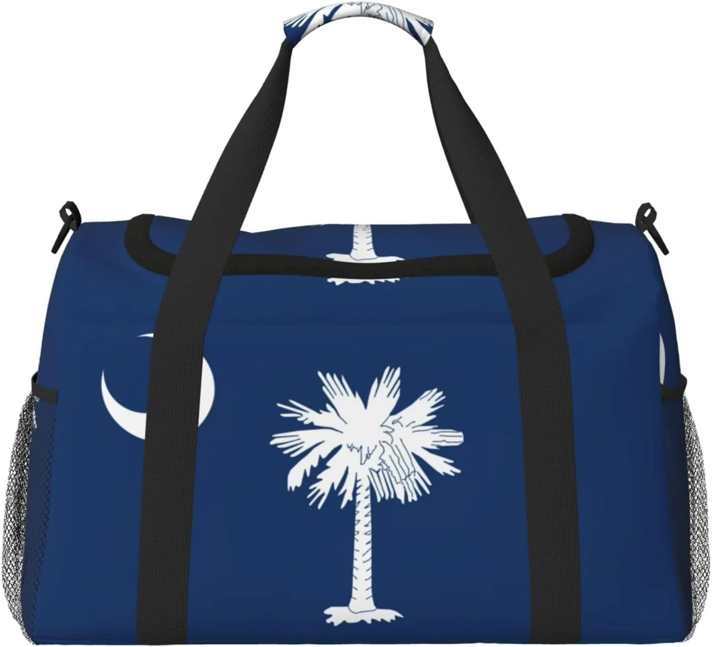 South Carolina Flag Print Weekender Bag Large Capacity Hand Travel Bag Carry On Tote Airplane Travel Tote