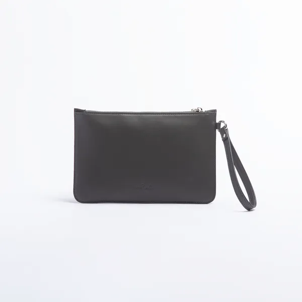 Split Wallet Wristlet - Steel