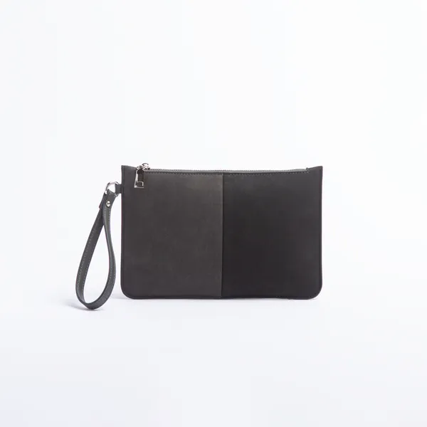 Split Wallet Wristlet - Steel